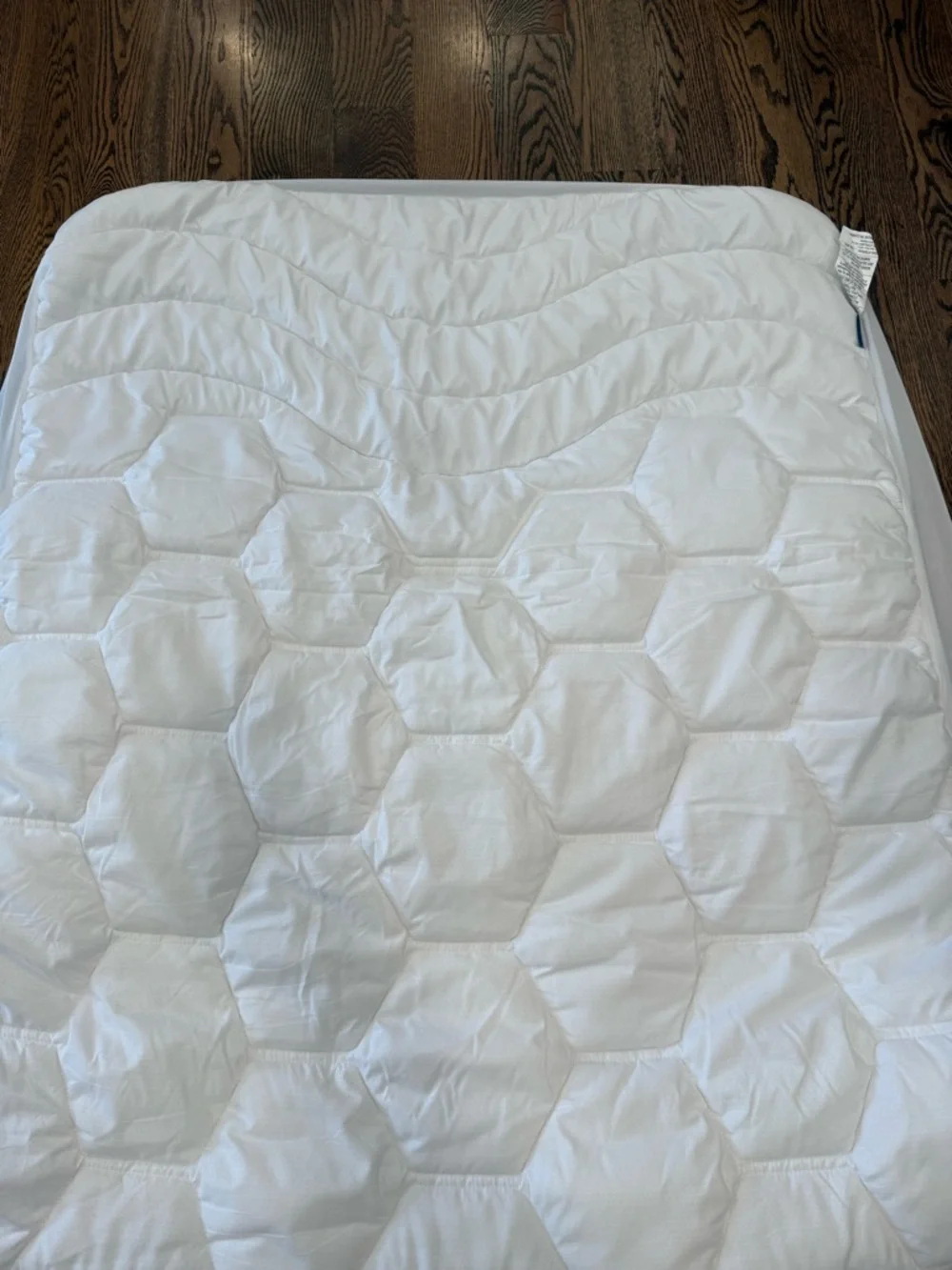 White Quilted Twin Mattress Pad - Plush Comfort Top